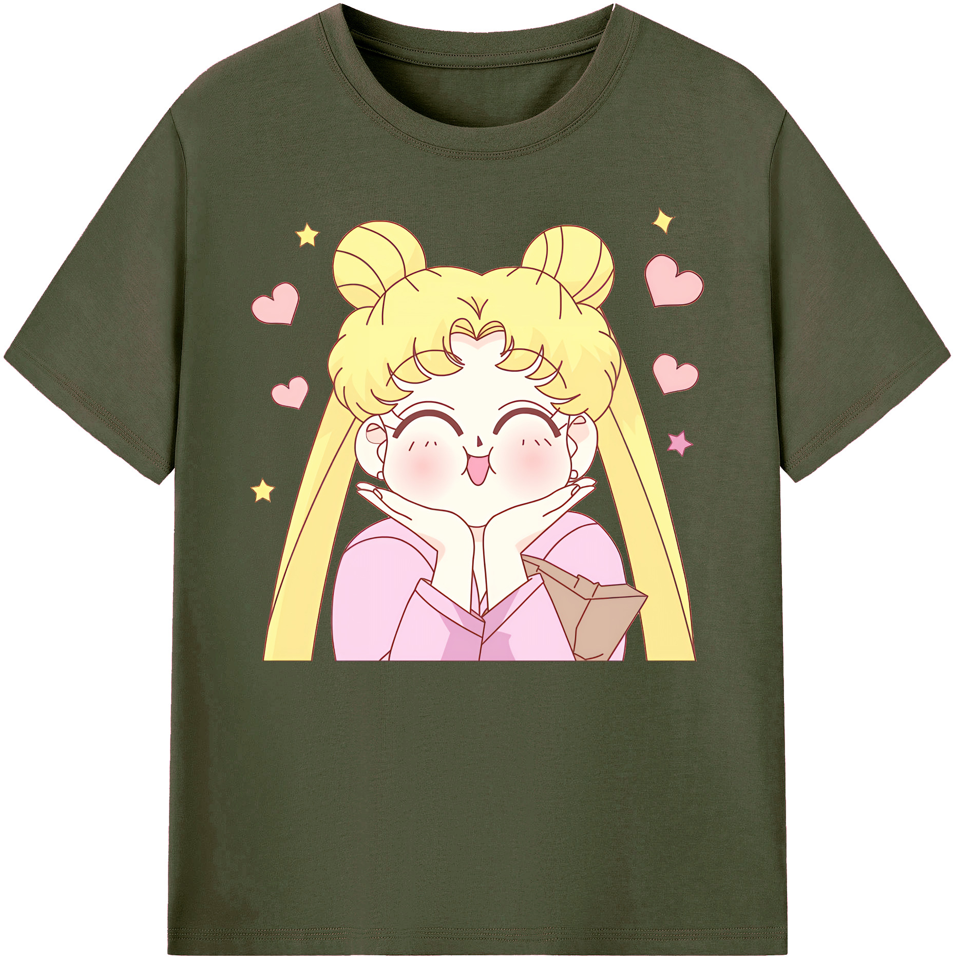 （画像用） 美少女戦士セーラームーン 愛野 美奈子 あいの みなこ Sailor Moon Aino Minako 綿100％ メンズ半袖Tシャツ｜肌触りやわらか＆通気性
